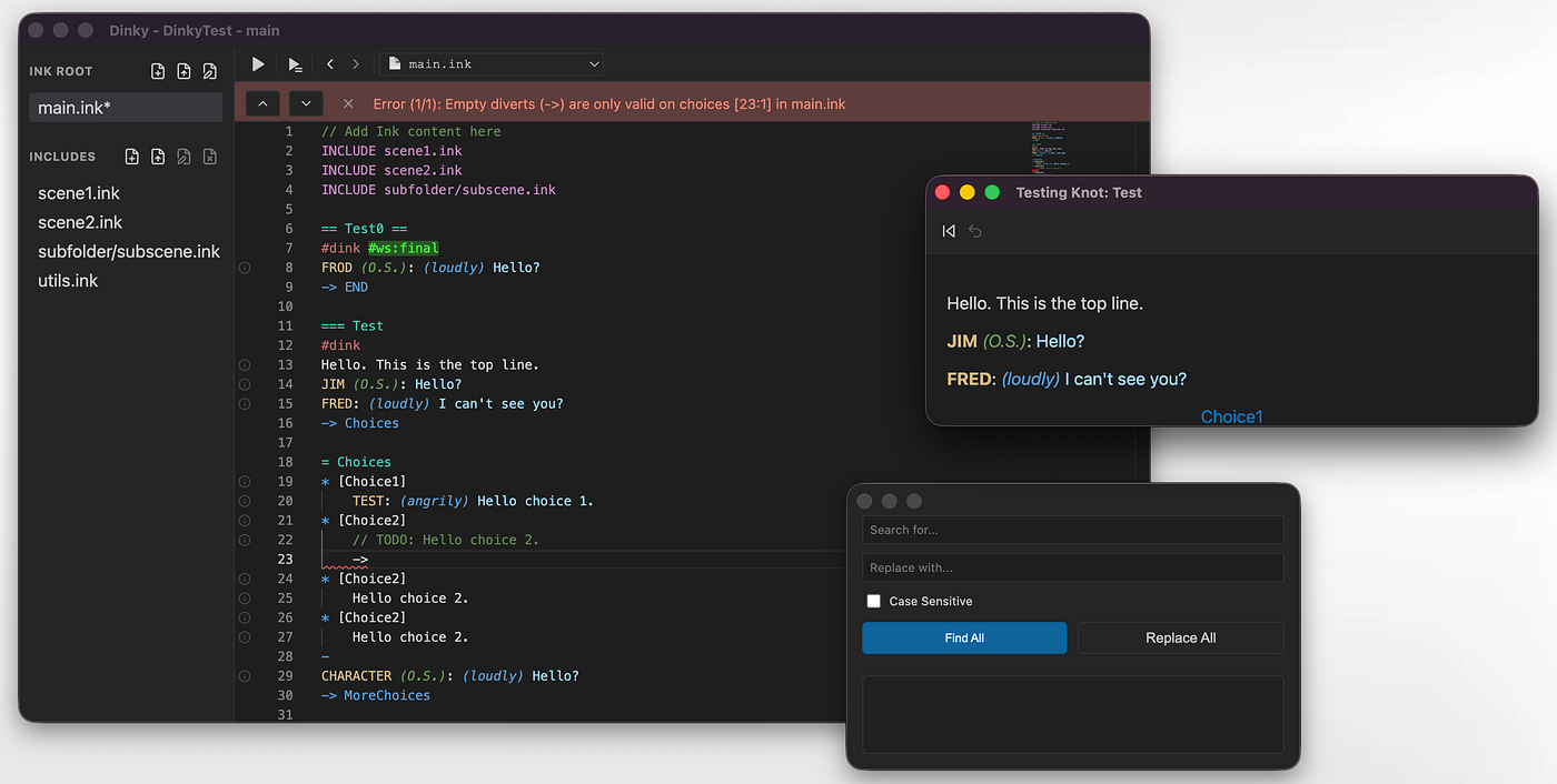 Dinky Interface