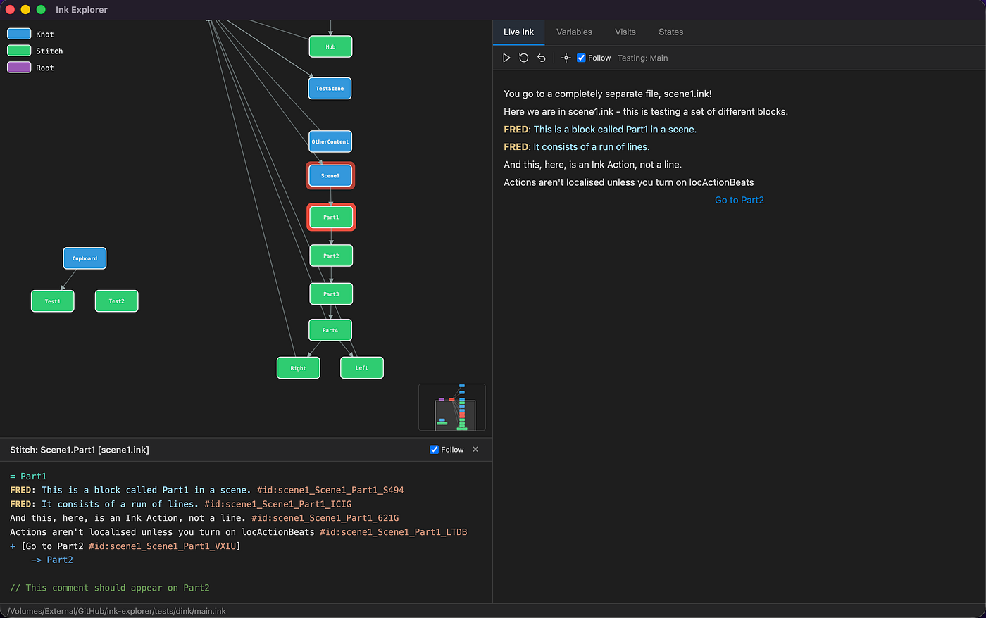Ink Explorer Visualizer
